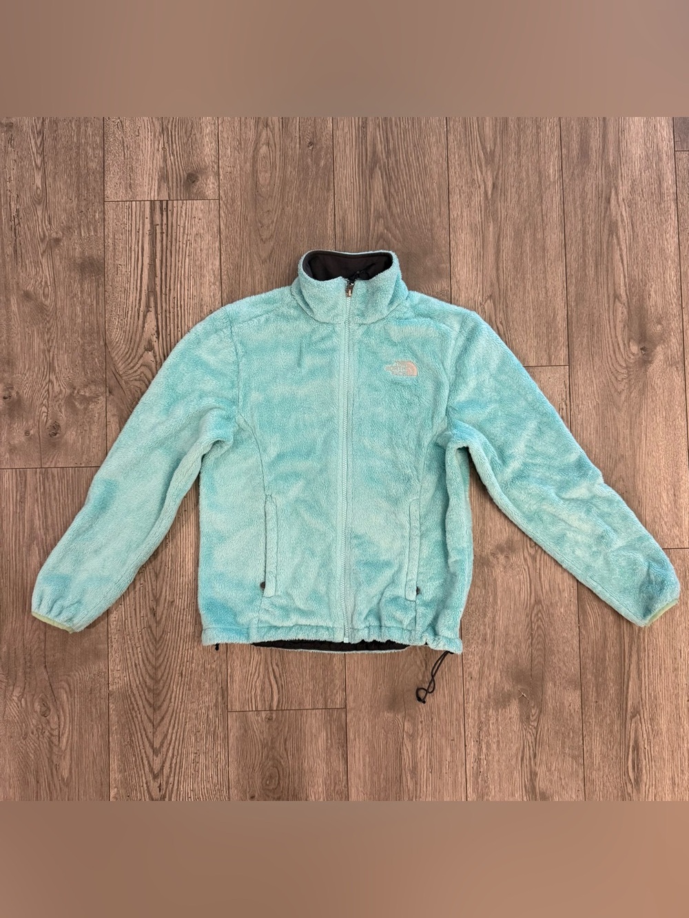 The North Face Blue Turquoise Plush Fleece Full Zip Women’s Size: Small Jacket